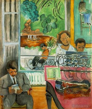 zeitgenössische kunst von Henri Matisse - La lecon de musique Die Musikstunde